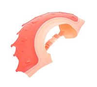 Hoement Gorro Ajustable Para Bebés Sombrero De Lavado De Cabello Para Diseño Forma De Para y De Pelo Color Rojo