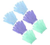 Hoement Guantes De Baño Exfoliantes 12 Piezas Manoplas De Baño Multicolor Nylon Para Limpieza Corporal Exfoliación Suave Cuidado Personal Unisex