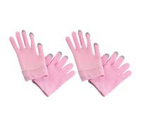 Hoement Guantes Hidratantes para Manos de Mujer 2 Pares de Algodón y Poliéster Elástico Pantalla Táctil para Uso Diario y Cuidado Nocturno