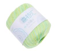 Hoement Hilo de Algodón para Crochet Suave y Grueso, Línea de Algodón para Manualidades Diy, 1 Rollo Piel Amigable Adecuado para Tejer Gorros y Proyectos a Mano