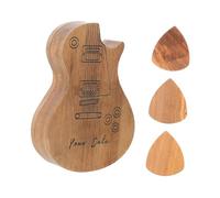 Hoement Juego De Púas De Madera para Bajo y Guitarra Eléctrica Estuche Organizador