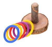 Hoement Juguete de Madera y Juego Interactivo Resistencia al Desgaste y Diseño para Resolver Acertijos Color Aleatorio para Loros y Pájaros Adecuado para Entrenamiento