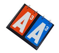 Hoement Marcador Portátil de Cuero para Baloncesto y Voleibol, Tablero de Puntuación Fácil de Leer y Conveniente para Eventos Deportivos