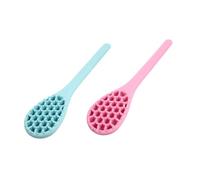 Hoement Martillo de Masaje Corporal de Silicona 2 Piezas Portátil y Fácil de Lavar para Masaje de Cabeza y Piernas, Herramienta Manual para Autocuidado y Relajación