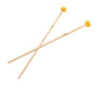 Hoement Mazas de Madera para Glockenspiel y Xilófono, Par de Palillos de Percusión Amarillos, Accesorios para Instrumentos Musicales, Tamaño Pequeño y Ligero, Adaptados para Campanas