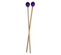 Hoement Mazas de Marimba con Mango de Madera Resistente Cabeza de Goma Percusión para Mujeres y Hombres Color Morado Herramienta Musical Duradera