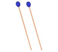 Hoement Mazos De Marimba Para Percusión De Baquetas Cabeza De Hilo Maderas De Color Natural Accesorios Para Xilófono Mazos Para Tambor Baquetas Para Estudiantes