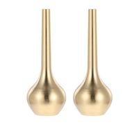 Hoement Mini Jarrones Decorativos para Arreglos de Flores y Obsequio de Inauguración 2 de Cobre Puro con Estilo Moderno y Larga Durabilidad Ideales para Decoración del Hogar
