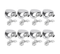 Hoement Mini Petaca de Acero Inoxidable Forma de Corazón 30 Ml Llavero Portátil a Prueba de Fugas Adecuado para Viajes Picnics y Uso al Aire Libre Petaca Pequeña de Bolsillo para