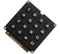 Hoement Módulo de Teclado Industrial 4x4 16 Teclas Compacto Matriz de Conmutación para Sistemas de Control y Maquinaria Electrónica, Resistente y Preciso, Uso Profesional en Entornos