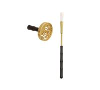 Hoement Molde para Hacer Incienso de Cobre y Madera Dorada Diseño Ergonómico, Set Clásico y Elegante para Ceremonia de Incienso en Casa