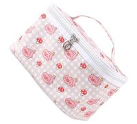 Hoement Neceser de Viaje de Gran Capacidad para Mujer, Bolsa de Cosméticos de Poliéster Resistente y Organizador Portátil Adecuado para Camping y Maquillaje
