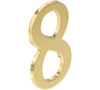 Hoement Número Magnético de Metal para Puerta de Casa Número Dorado 8 Resistente al Desgaste Fácil de Colocar sin Taladro para Buzón Exterior y Señalización de Dirección Uso en Hogares