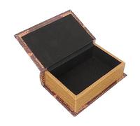 Hoement Organizador De Madera Forma De Biblia Para Dulces y Detalles Pequeños Caja Navideña Multifuncional Para Uso Fiestas y Regalos