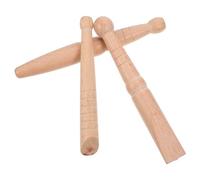 Hoement Palo de Acupresión de Madera para Reflexología Podal, 3 Varillas de Masaje Multifunción Cómodas y Suaves para Masaje Relajante