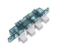 Hoement Panel de Control y Control Rápido para Campana Extractora 4 Botones de Plástico y Metal, Interruptor de Luz de 2 Velocidades para Cocina