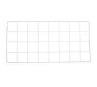 Hoement Panel de Rejilla de Pared Blanco 40x20 CM en Hierro para Fotos | Expositor Mural Malla, Diseño Ligero y Resistente, Adecuado para Notas y Plantas Pequeñas