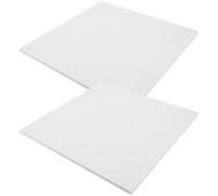 Hoement Paneles de Insonorización Acústica de Fieltro Blanco 2 Piezas Absorción de Sonido y Fácil de Cortar para Grabación Profesional y Espacios Escénicos