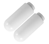 Hoement Pantalla de Lámpara de Acrílico Resistente al Agua Redonda de 24 CM Rosca de 75 CM Pack de 2 Piezas para Jardín Porche y Exterior Cubierta de Luz de Porche y Reemplazo para