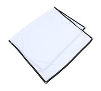 Hoement Pantalla de Proyector Portátil de Poliéster Blanco 16:9 Borde Negro de 3cm Opaca para Cine al Aire Libre y Educación