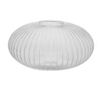 Hoement Pantalla de Vidrio Redonda con Diseño Rayas Tulipa Transparente para Lámpara de Recambio para Lámparas Colgantes y Apliques Accesorio de Iluminación para Ambiente Cálido y