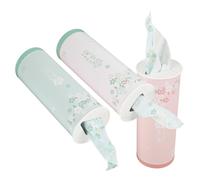 Hoement Pañuelos Para Coche y Hogar En Caja Cilíndrica, Portavasos Compatible, 3 Colores, Tamaño Ligero Para Viajes y Oficina