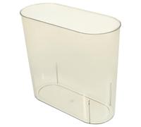 Hoement Papelera Rectangular Transparente de Pet para Baño y Dormitorio, Basurero sin Tapa, Resistente y Versátil para Organización del Hogar