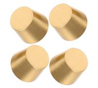 Hoement Patas de Latón para Muebles 10 MM Juego de 4 Elevadores Decorativos Cónicos para Bandejas Tablas de Cortar y Estantes Soporte Resistente para Gabinetes y Muebles Pequeños