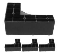 Hoement Patas Elevadoras de Plástico en Forma de L 6.1 Pulgadas para Sofá y Cama Soporte Estable para Muebles de TV, Cajoneras y Uso Doméstico