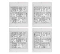 Hoement Pegatinas de Acceso Directo para Teclado de Portátil, 4 Hojas Autoadhesivas de Papel, Calcomanías de Referencia Rápida para Sistema Operativo y Word, Útiles para Aumentar