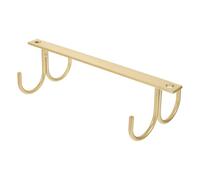 Hoement Perchero Organizador para Colgar para Utensilios de Cocina de Hierro Dorado Resistente y No se Deforma Parte Inferior del Gabinete en Cocina