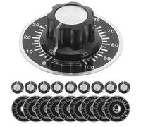 Hoement Perillas de Potenciómetro Hechas de Plástico y Metal para Control de Volumen con Orificio Interior de 6mm Ideales para Paneles de Control Industrial y Sistemas de Audio