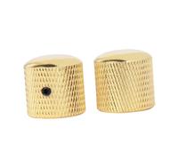 Hoement Perillas de Volumen Doradas Eléctrico, Perillas Giratorias de Control de Tono Tornillo Metálico, Accesorio de Repuesto para Guitarra, Pack de 2 Unidades para Instrumentos