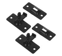 Hoement Pestillo de Seguridad para Puerta Corredera Pequeño de Acero Inoxidable Ángulo Recto 90° para Puertas Interiores Armarios y Granero Cierre Rápido sin Herramientas 2 Unidades