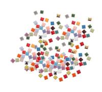 Hoement Piezas de Cerámica para Manualidades Diy, Azulejos Cuadrados de 250 G, Material Cerámico Práctico y Multicolor para Proyectos Artísticos en Casa Color Aleatorio