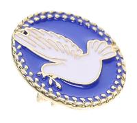 Hoement Pin de Solapa Paloma Paz en Aleación Duradera, Diseño Elegante y Romántico Adecuado para Fiestas y Celebraciones Navideñas