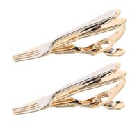 Hoement Pinzas de Corbata para Hombres 2 Piezas Diseño Exclusivo de Utensilios Metálicos para Trajes en Bodas y Encuentros Corporativos
