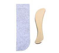 Hoement Placa de Masaje de Latón S para Raspado Gua Sha Herramienta de Masaje Corporal y Facial con Bordes Suaves para de Dolores y Autocuidado Diario