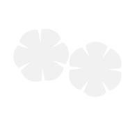Hoement Plantilla para Acolchado de Pet Esquinas Redondeadas 2 Piezas Diseño de Flores, Resistente y Duradera Adecuado para Arte en Cocina y Costura de Bowls