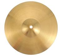 Hoement Platillo Crash Ride de Latón Dorado para Batería, Versátil Fuerte Resistencia al Golpe, Adecuado para Principiantes en Instrumentos de Percusión