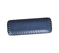 Hoement Plato Japonés Rectangular para Sashimi de Esmaltada Resistente Altas Temperaturas con Acabado Fácil de Limpiar para Servir Sushi y Aperitivos Cenas Familiares
