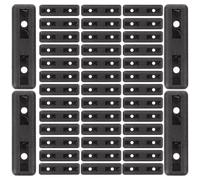 Hoement Protectores para Patas de Muebles 200 Unidades Almohadillas Antideslizantes Rectangulares Negras para Sillas Mesas y Escritorios Tope para Muebles Resistente al Desgaste y