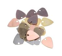 Hoement Púas de Guitarra Eléctrica de Metal Duraderas, 20 Piezas Multicolor, Accesorio Creativo para Guitarra y Decoración de Collar, Herramienta Práctica para Músicos y Color Aleatorio