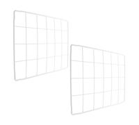 Hoement Rejillas para Congelador 2 Piezas 20×30 CM Organizador de Alambre Blanco Divisor para Refrigerador Horizontal y Vertical Separador Modular para Almacenamiento y Organización de
