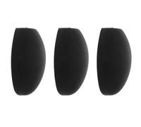 Hoement Reposapulgares Ajustables para Saxofón Alto de Plástico Negro, Reduce la Fatiga Dedos, Pack de 3 Piezas para Instrumentos de Viento Madera