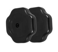 Hoement Repuestos Olla Fissler 2 Piezas Manija de Perilla para Tapa de 19 Mm Color Negro de Plástico Fácil de Operar y Resistente al Envejecimiento
