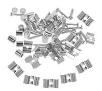 Hoement Retenedores de Cuerdas Diseño Ligero Juego de 10 para Guitarra Eléctrica que Reduce la Fricción de Metal en Color Plata y Es Fácil de Transportar