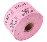 Hoement Rollo de Boletos de Rifa para Eventos Papel Rosa, Ideales para Aula y Sorteos, Mejoran la Interacción Social y Fomentan la Participación en Premios