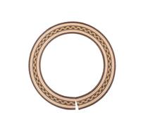 Hoement Roseta De Boca De Guitarra Acústica De Madera Marrón Diseño De Ondas Decoración Para Accesorios De Guitarra Clásica