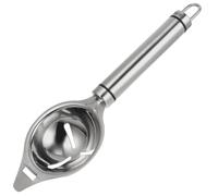 Hoement Separador de Yemas y Claras de Huevo de Acero Inoxidable 304 Diseño de Suspensión y Mango Largo para Cocina y Repostería Fácil Almacenamiento